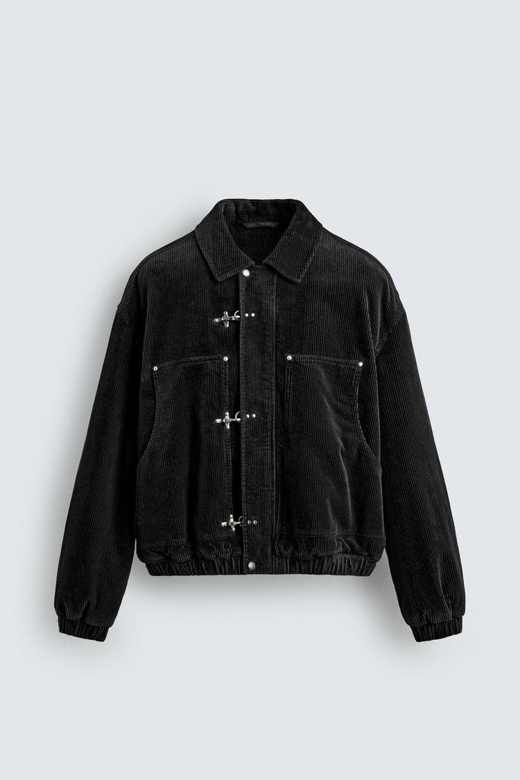 a jacket, laid flat